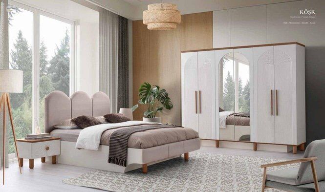 Şehzade Aytaşı - Ceviz  Köşk Yatak Odası Takımı