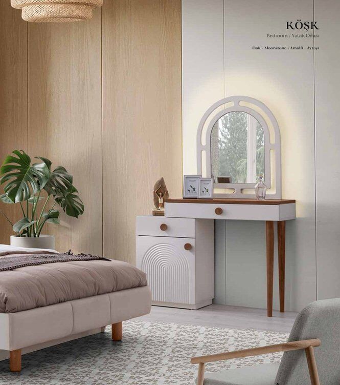 Şehzade Aytaşı - Ceviz  Köşk Yatak Odası Takımı