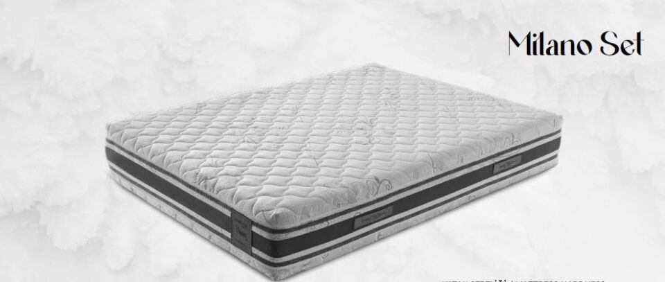 Milano Ortopedik AntiAlerjik 30cm 140*190 Yatak-Baza-Başlık Seti