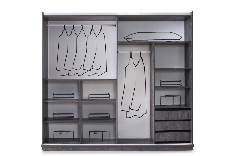 Şehzade Rebap Sürgülü Saray Dolap