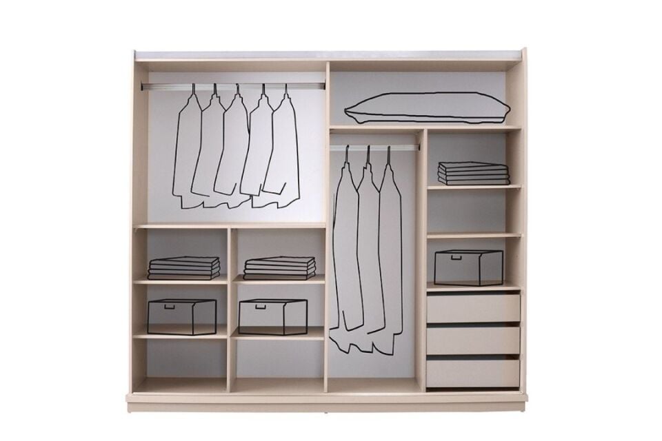 Şehzade KumBeji Sürgülü Çağla Dolap