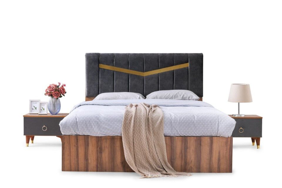 Şehzade Ceviz - Antrasit Gürün Yatak Odası Takımı
