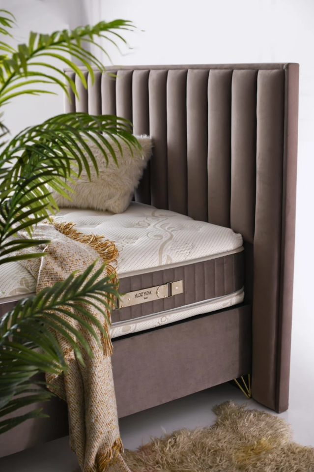 Paris Ultra Ortopedik AntiAlerjik 32cm 180*200 Yatak-Baza-Başlık Seti