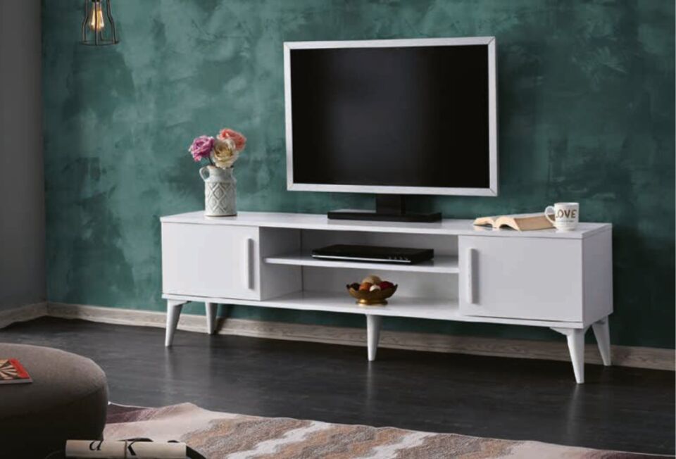 Bera Beyaz Nisa TV Sehpası