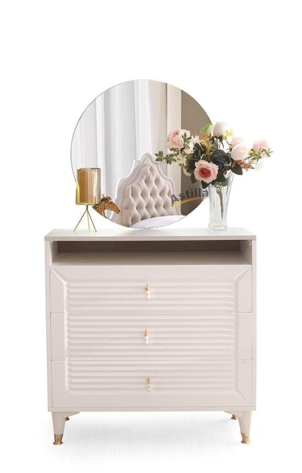 Şehzade Aytaşı 3 Çekmeceli Aynalı Ayla Şifonyer