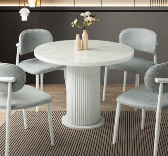 Bera (Sadece Masa) Beyaz 100 x 100 Bohem Masa