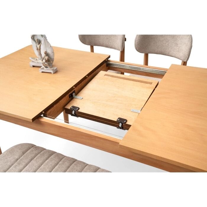 Naturel 4 Adet Rody Sandalye 130+30 Açılabilir Fidan Masa Takımı