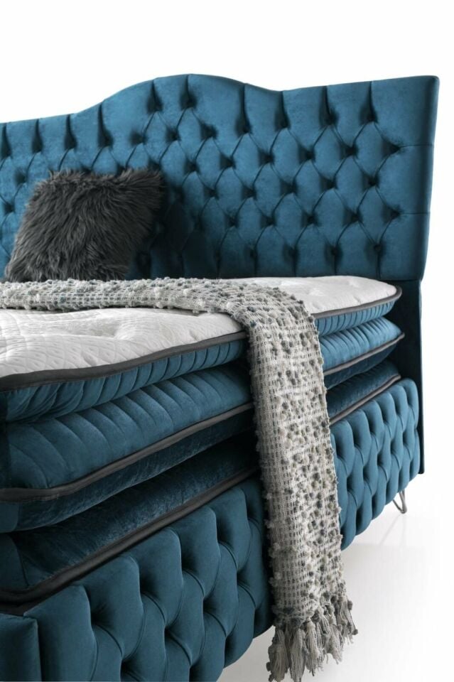 Alpha Ultra Ortopedik AntiAlerjik 34cm 160*200 Yatak-Baza-Başlık Seti