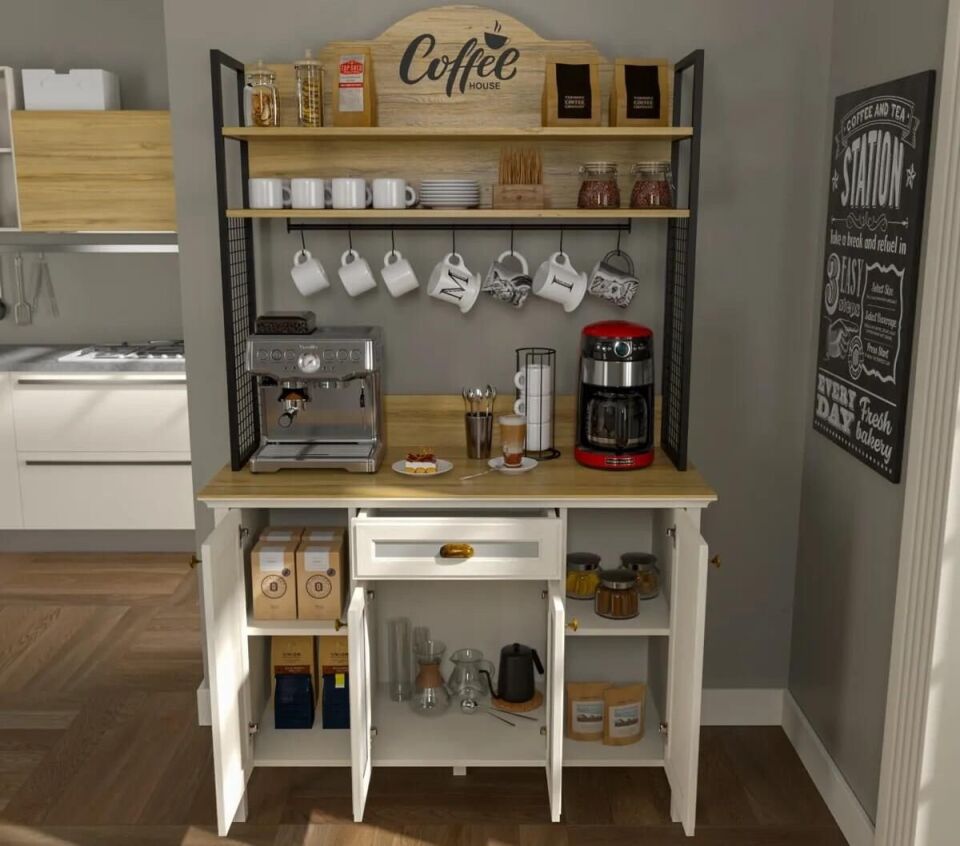 Sakura Siyah FRN - 21027 Misto Kahve Dolabı