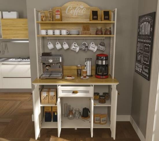 Sakura Krem FRN - 21027-1 Misto Kahve Dolabı