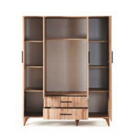 Bera Atlantik Çam  4 Kapılı Yakut Dolap