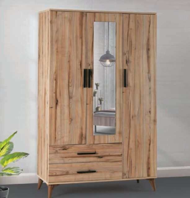 Bera Atlantik Çam 3 Kapılı Yakut Dolap