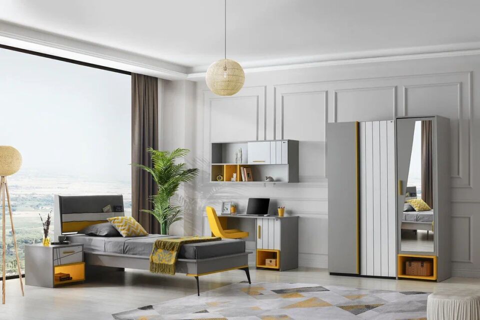 Gitar Tokyo 3 Kapılı Dolap Karyolalı Genç Odası Takımı