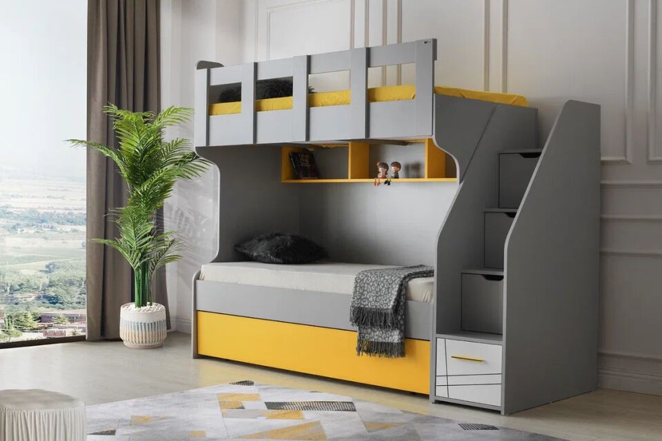 Gitar Tokyo 3 Kapılı Dolap Ranzalı Genç Odası Takımı