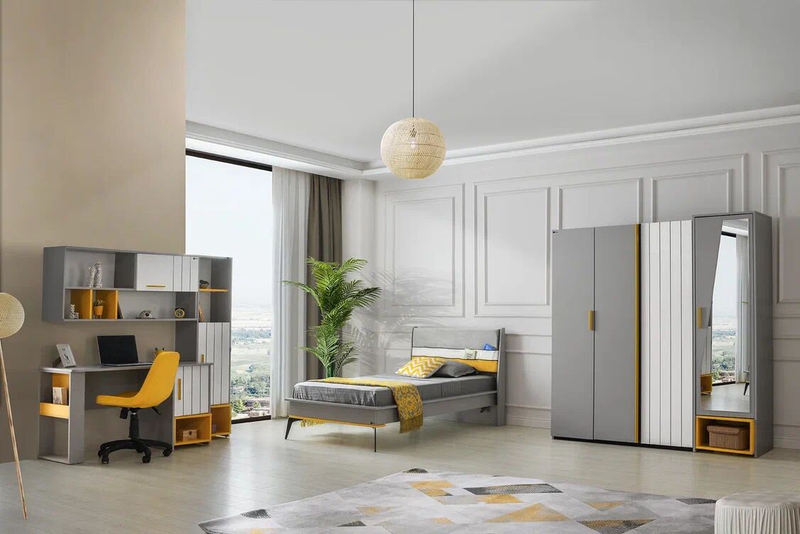 Gitar Tokyo 4 Kapılı Dolap Karyolalı Genç Odası Takımı