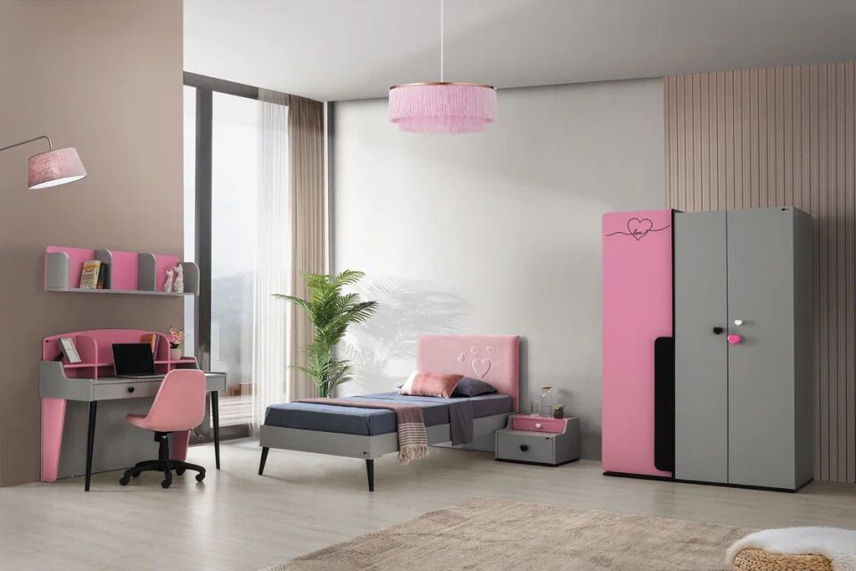 Gitar Sıdney 3 Kapılı Dolap Karyolalı Genç Odası Takımı