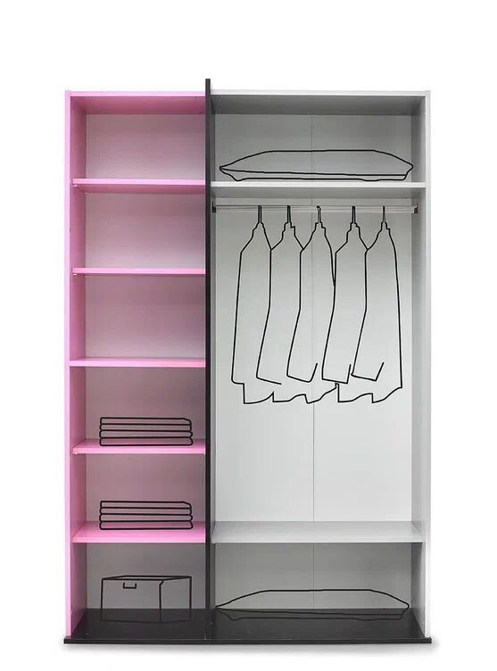 Gitar Sıdney 3 Kapılı Dolap