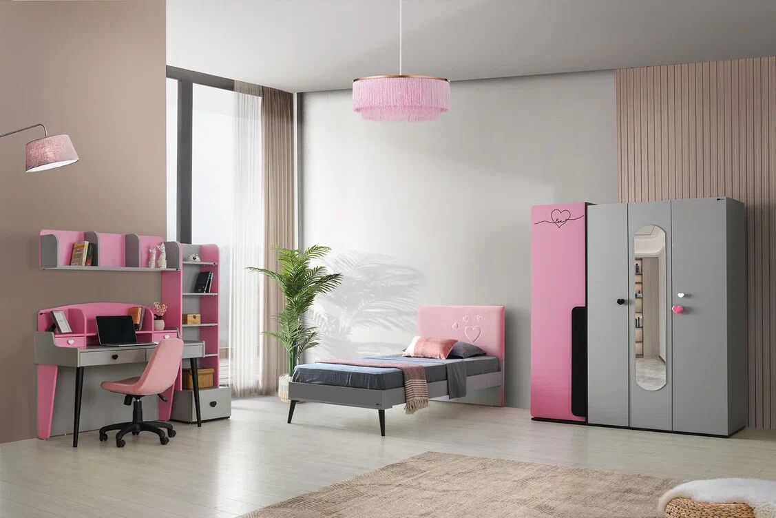 Gitar Sıdney 4 Kapılı Dolap Karyolalı Genç Odası Takımı