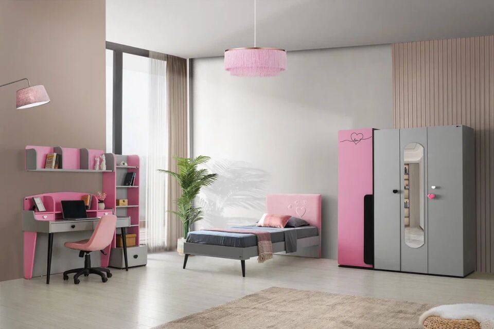 Gitar Sıdney 4 Kapılı Dolap Karyolalı Genç Odası Takımı