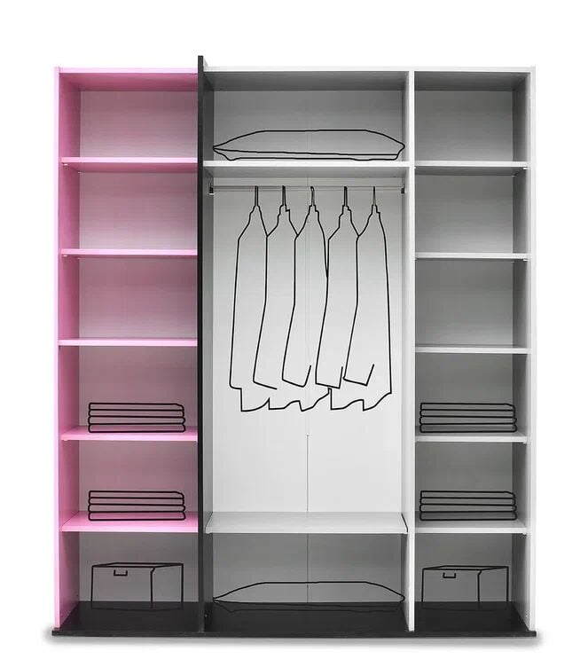 Gitar Sıdney 4 Kapılı Dolap