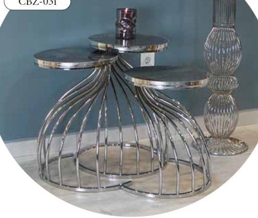 Mim Füme - Gümüş Kobra Zigon Sehpa