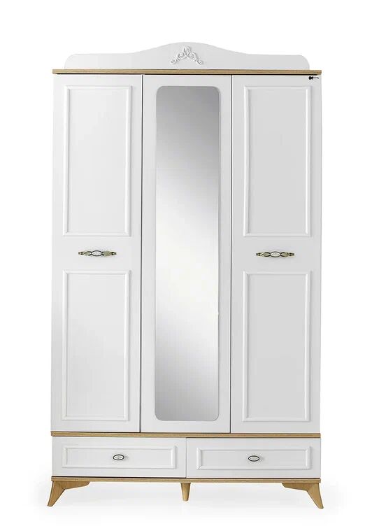 Gitar Viyana 3 Kapılı Dolap Bazalı Karyola Genç Odası Takımı