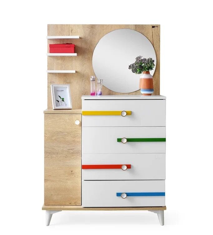 Gitar Pikolo 3 Kapılı Dolap Sedir Karyola Genç Odası Takımı