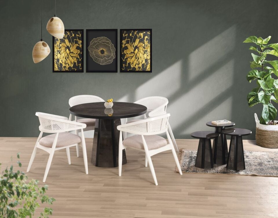 Uyar Irony Highgloss Piramit Ayak 100*100 Pota Sabit Masa