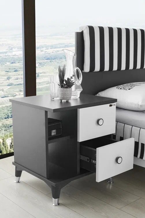 Gitar 3 Kapılı Dolap Karyola Genç Odası Takımı