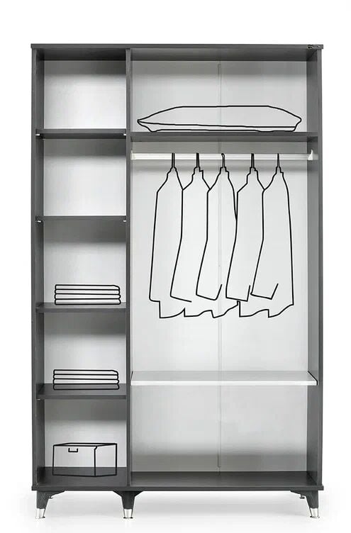 Gitar 3 Kapılı Dolap Karyola Genç Odası Takımı