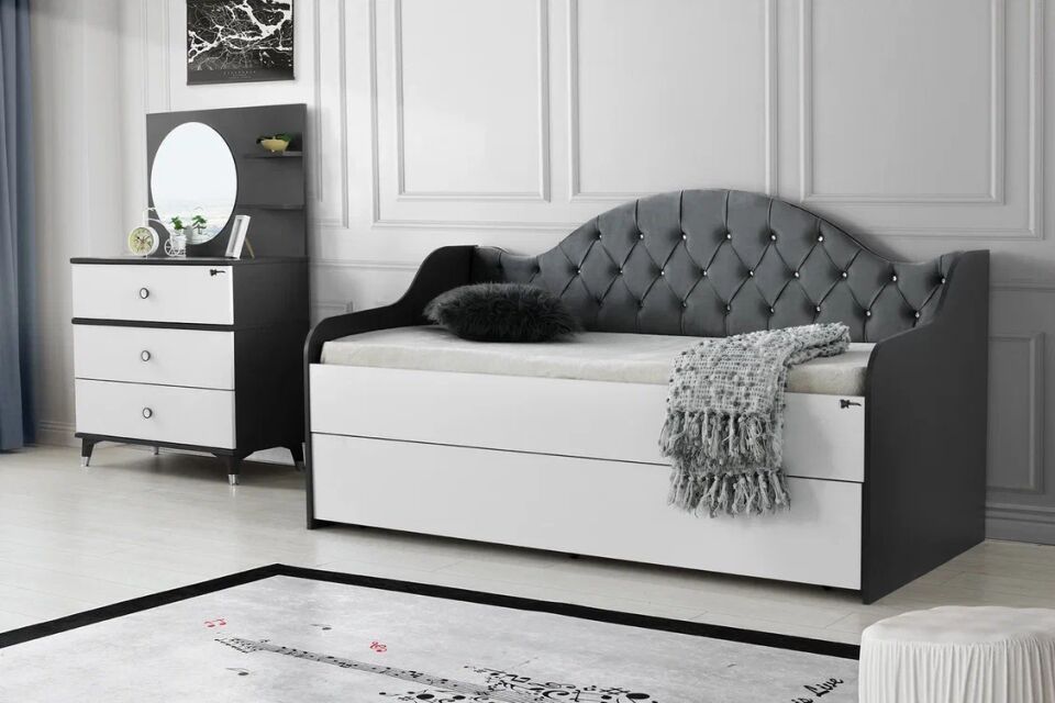 Gitar 2 Kapılı Dolap Sedir Karyola Genç Odası Takımı