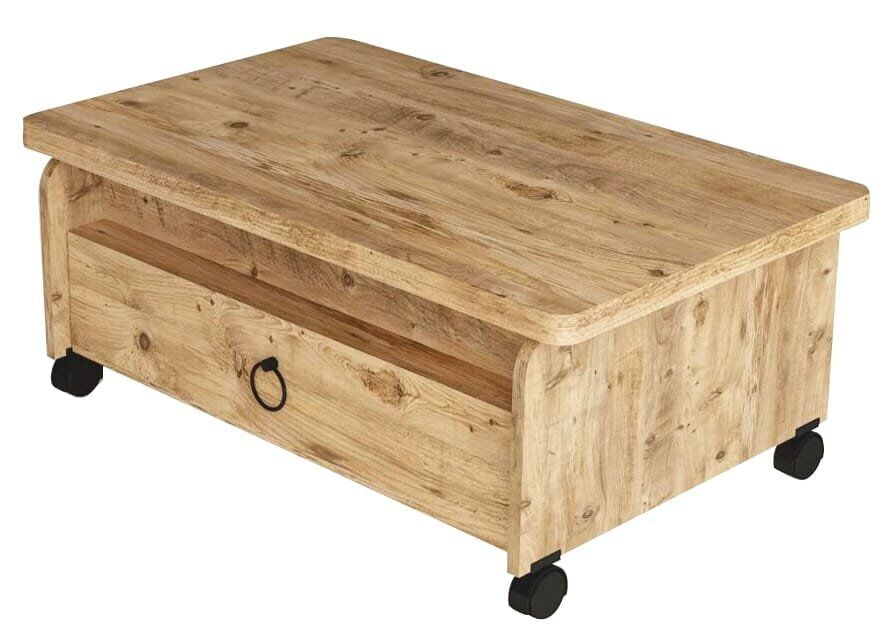 Uyar Atlantik Çam 90*60 Sedef Akıllı Sehpa