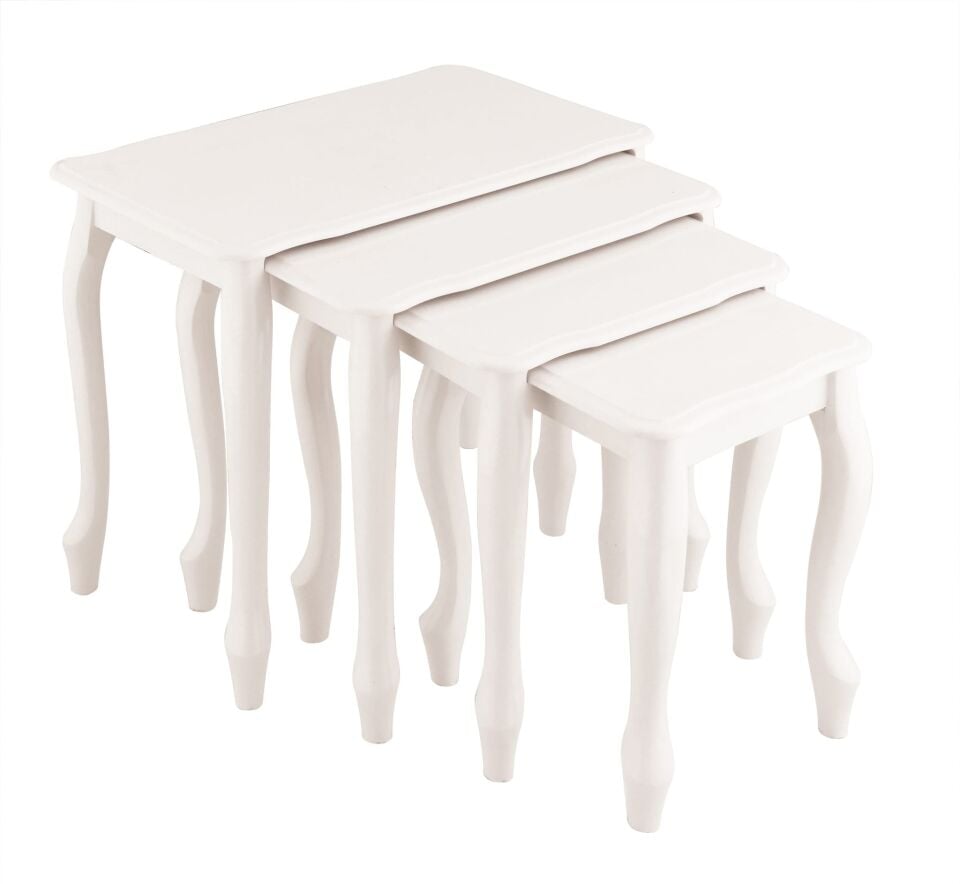 Uyar Beyaz Lake Zigon Sehpa