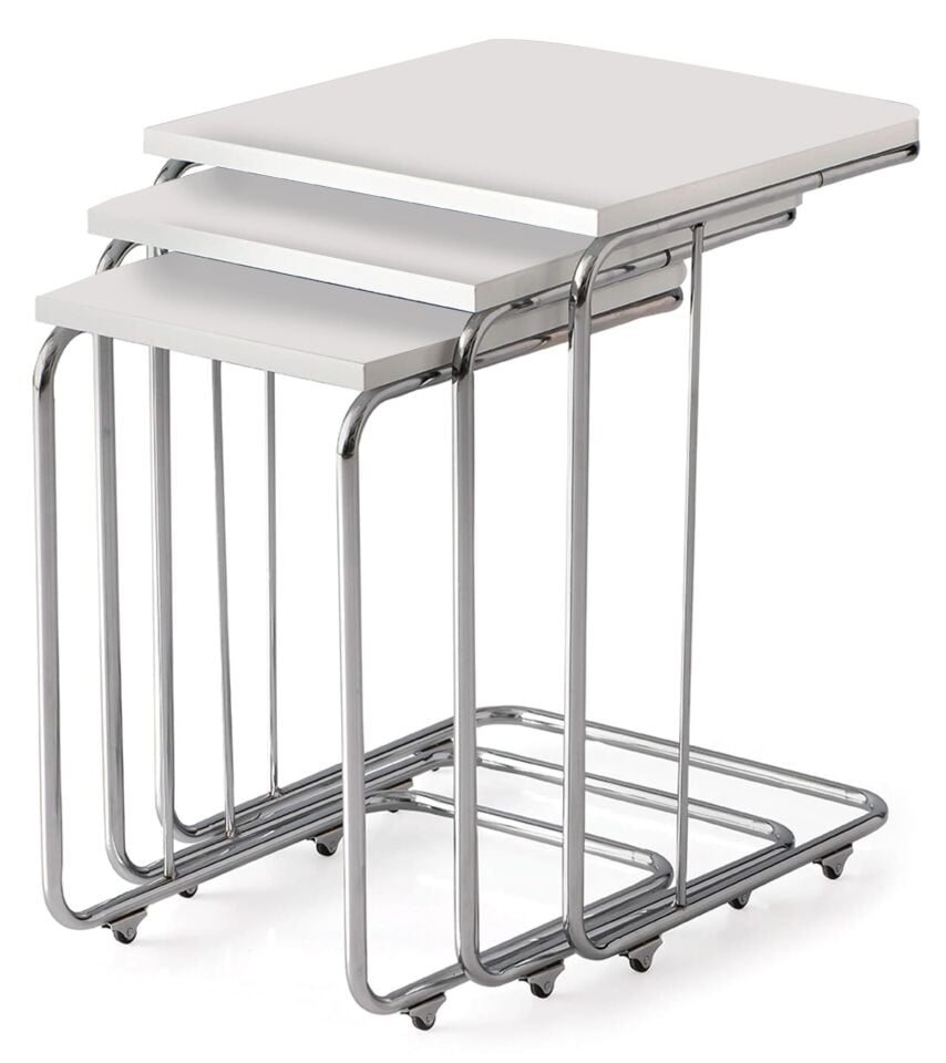 Uyar Beyaz C Zigon Sehpa