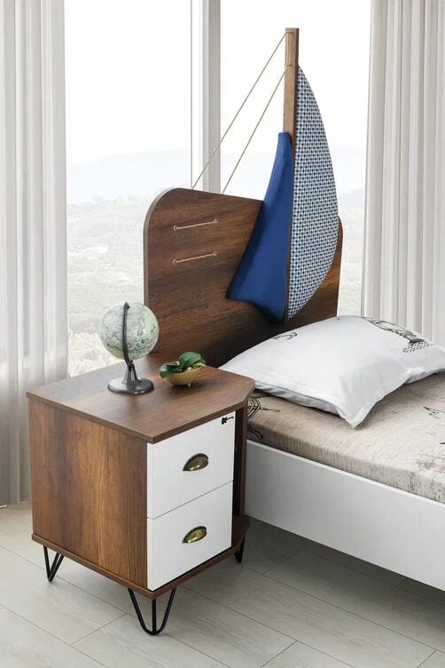 Gitar Kaptan 2 Çekmeceli Komidin