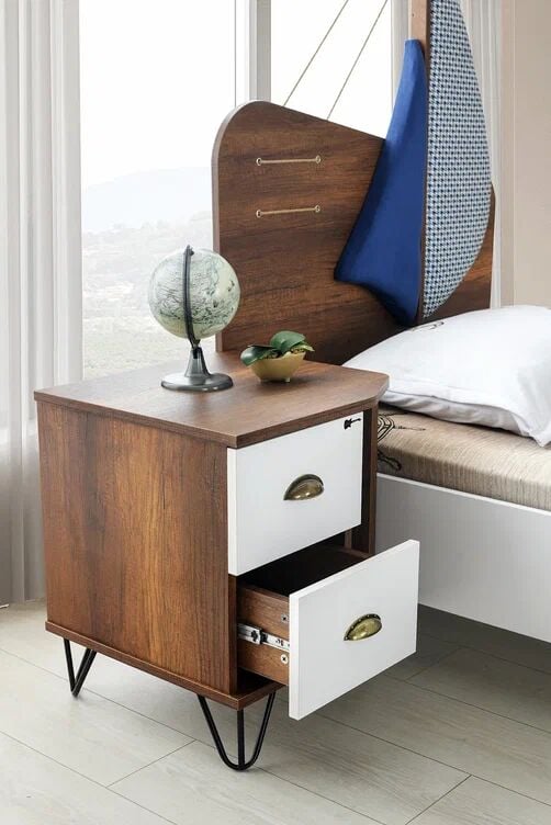 Gitar Kaptan 2 Çekmeceli Komidin