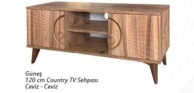 Güneş 120 cm Country Televizyon (Tv)  Sehpası