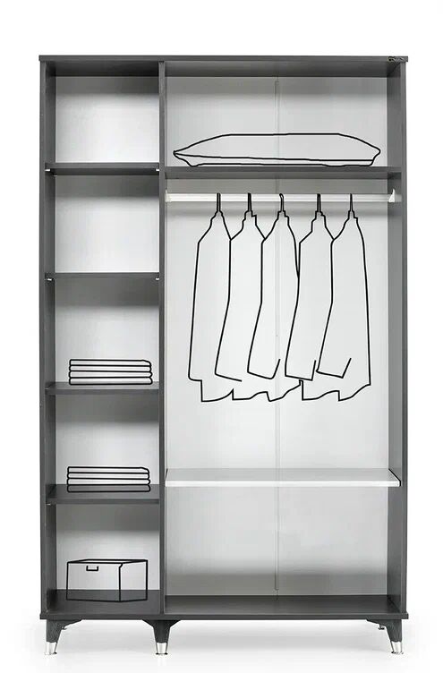 Gitar Atlantik 3 Kapılı Dolap