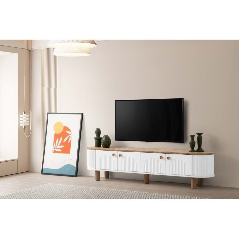 Mobilgen Beyaz Picasso Yemek Odası Takımı