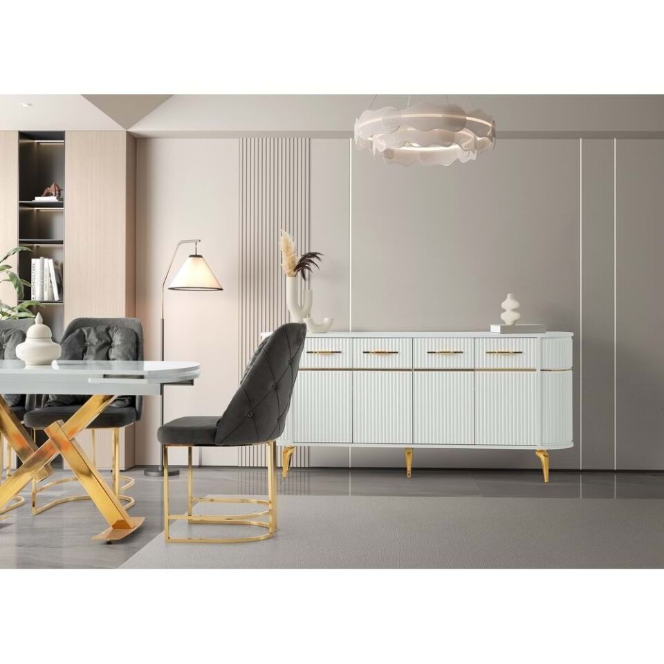 Mobilgen Beyaz Still Yemek Odası Takımı