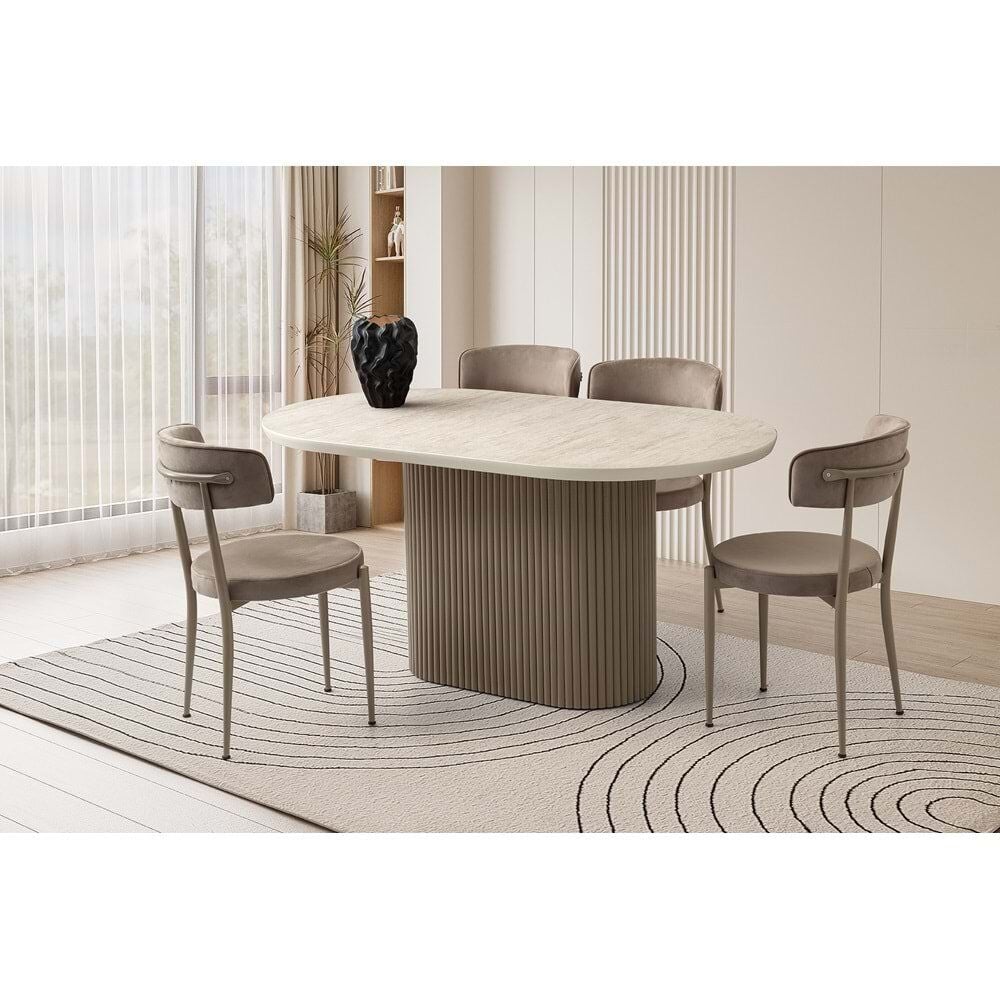 Mobilgen (Sadece Masa) Cappicino Manolya Ayak Orkide Masa