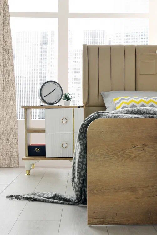 Gitar Tuna 2 Çekmeceli Komidin