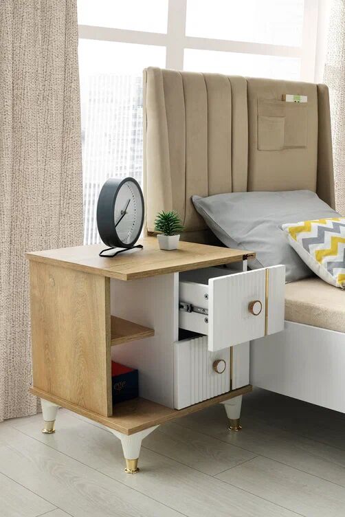 Gitar Tuna 2 Çekmeceli Komidin