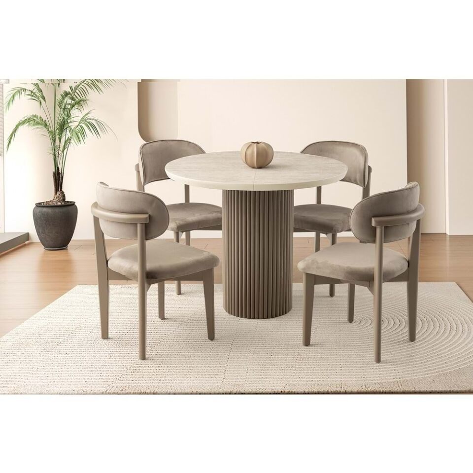 Cappicino (Sadece Masa) Mobilgen Hilton 100+35-100 Açılabilir Masa