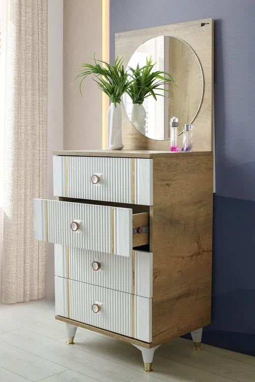 Gitar Tuna 2 Kapılı Dolap Sedir Karyola Genç Odası Takımı