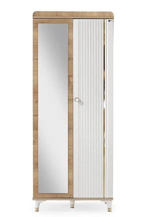 Gitar Tuna Aynalı 2 Kapılı Dolap