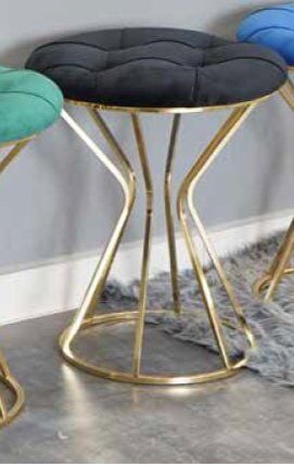 MİM Gold - Siyah Darbuka Yuvarlak Puf