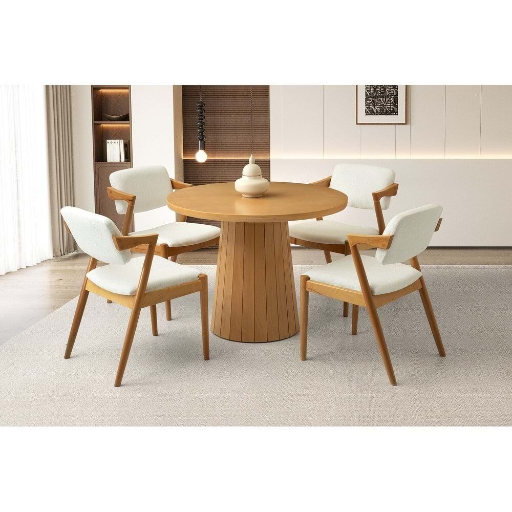 Mobilgen Naturel 4 Adet Rody Sandalye Orkide Masa Takımı