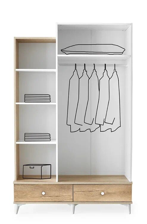 Gitar Kolej 3 Kapılı Dolap