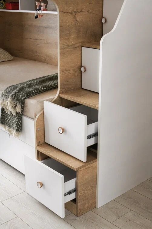 Gitar Kolej 3 Kapılı Dolap Ranzalı Genç Odası Takımı